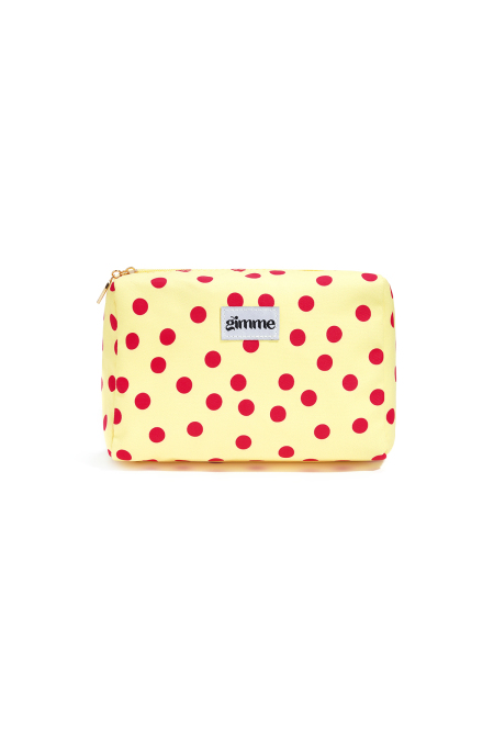 Trousses de maquillage à pois en polyester, accessoires quotidiens décontractés
