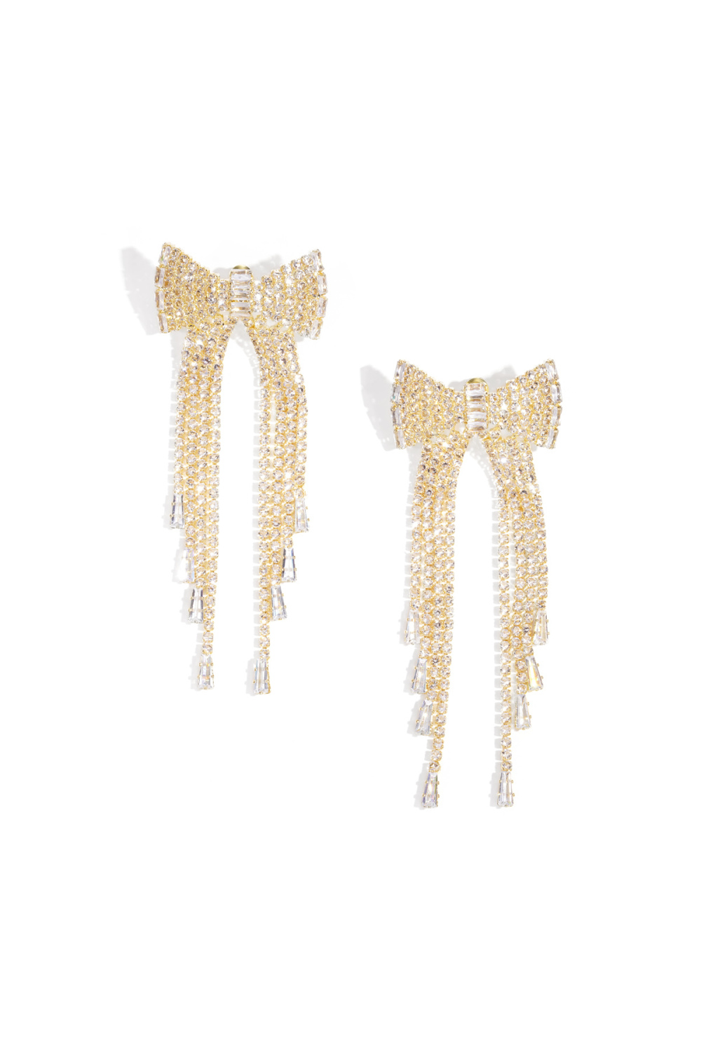 Boucles D'Oreilles Pendantes En Cuivre, Nœud Papillon, Élégantes, Série De Luxe De Noël, Bijoux Pour Femmes