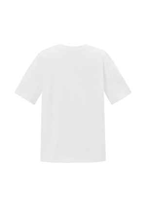 Cotton T-Shirt Femme Casual Letters h5 Image3