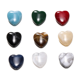 1 Sachet De Perles Acryliques En Forme De Cœur À Faire Soi-Même h5 Image3