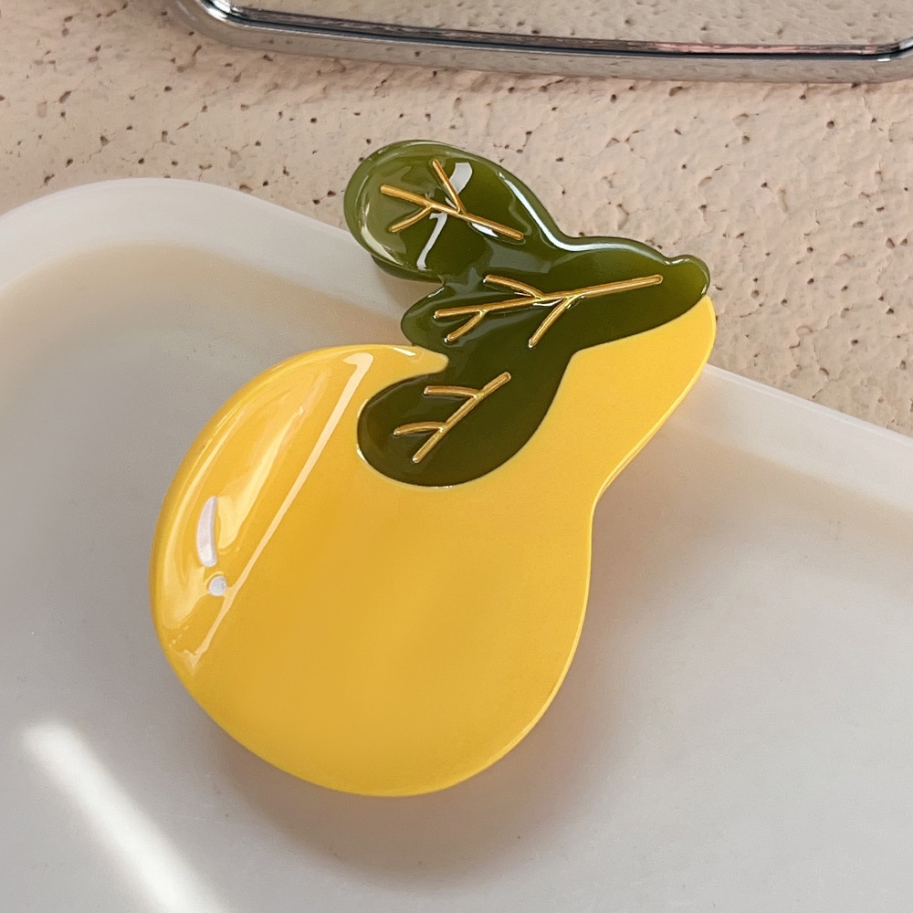 Pinces À Cheveux Pour Femmes En Acétate, Série Sweet Fruit, 1 Pièce h5Image6
