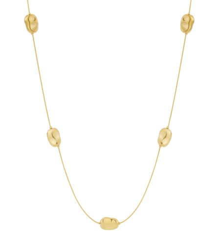 Collier long à maillons lisses