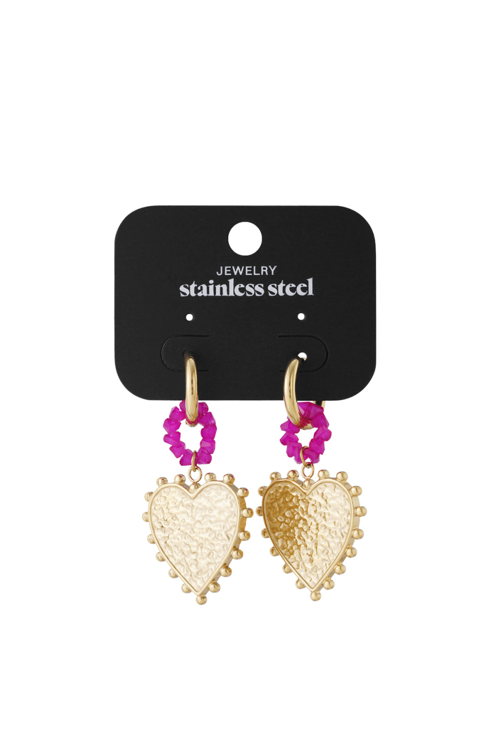 Boucles D'Oreilles Pendantes En Acier Inoxydable, Style Cœur, Décontractées, Simples Et Quotidiennes, Bijoux Pour Femmes Image4