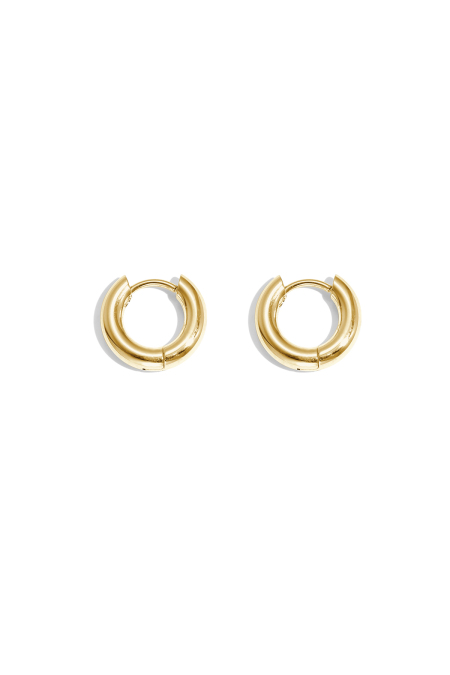 Boucles d'oreilles créoles basiques - mini acier inoxydable