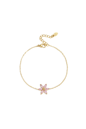 Bracelet Orné D'Une Fleur En Strass h5