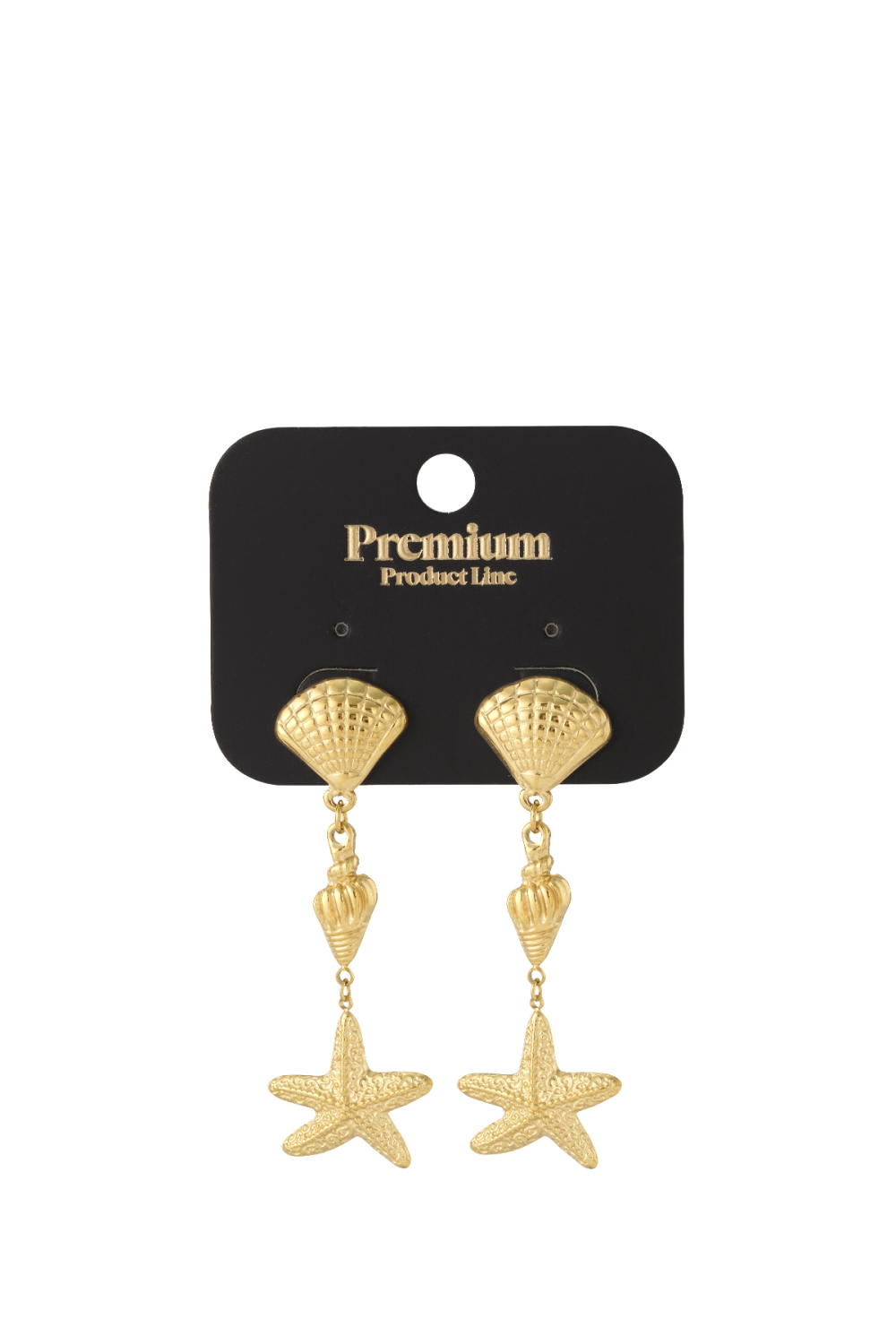 Boucles D'Oreilles Triple Coquillage Image4