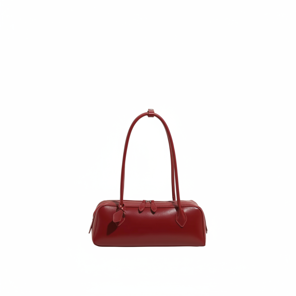 Sac À Bandoulière Simple Et Élégant En Pu De Couleur Unie Pour Femme, 1 Pièce h5Image2