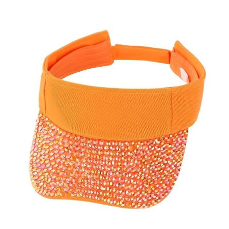 Chapeaux pour femmes en polyester de couleur orange quotidienne