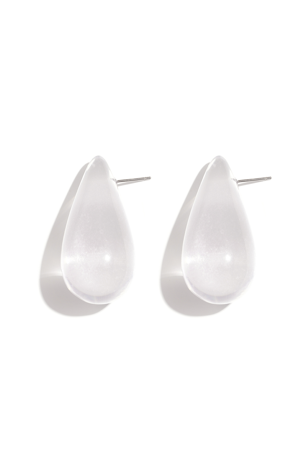 Boucles D'Oreilles Avec Clous En Résine En Forme De Larme 