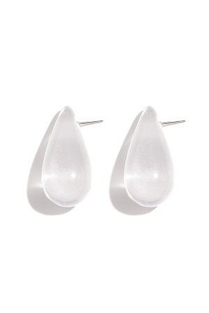 Boucles D'Oreilles Avec Clous En Résine En Forme De Larme h5 