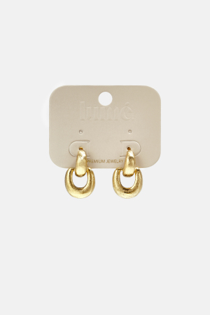 Boucles D'Oreilles À Maillons Organiques Avec Un Effet Mat h5 Image4