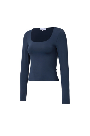 Pull En Nylon Tricoté Pour Femme Manches Longues Basique Couleur Unie h5 Image2