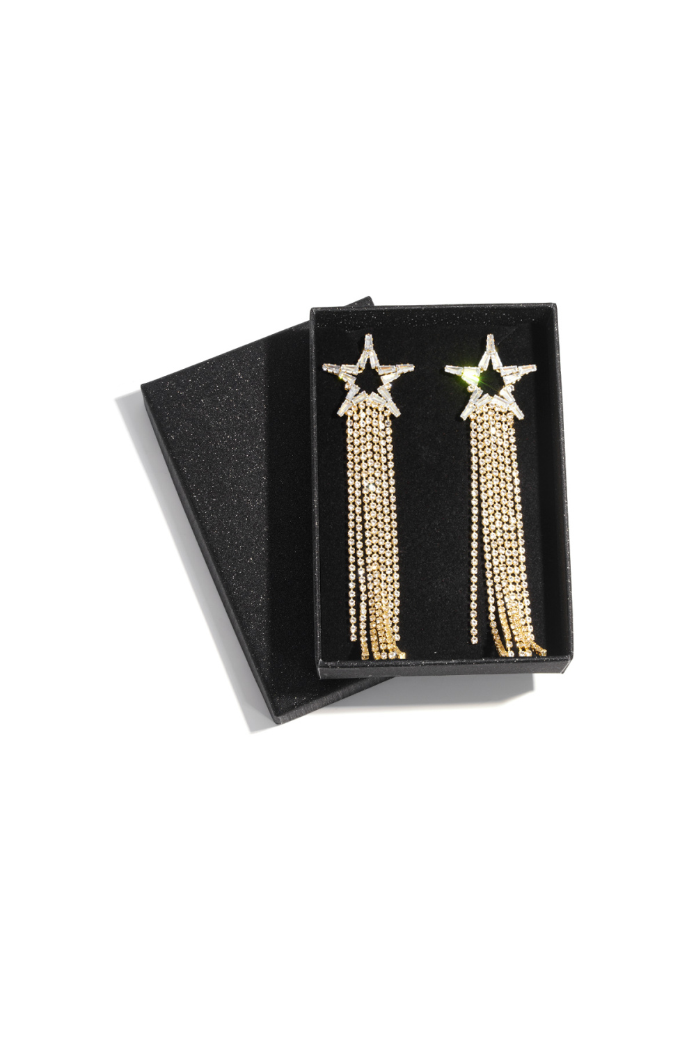 Boucles D'Oreilles Pendantes En Cuivre Étoile Élégant Noël Série Luxueuse Bijoux Pour Femmes Image2