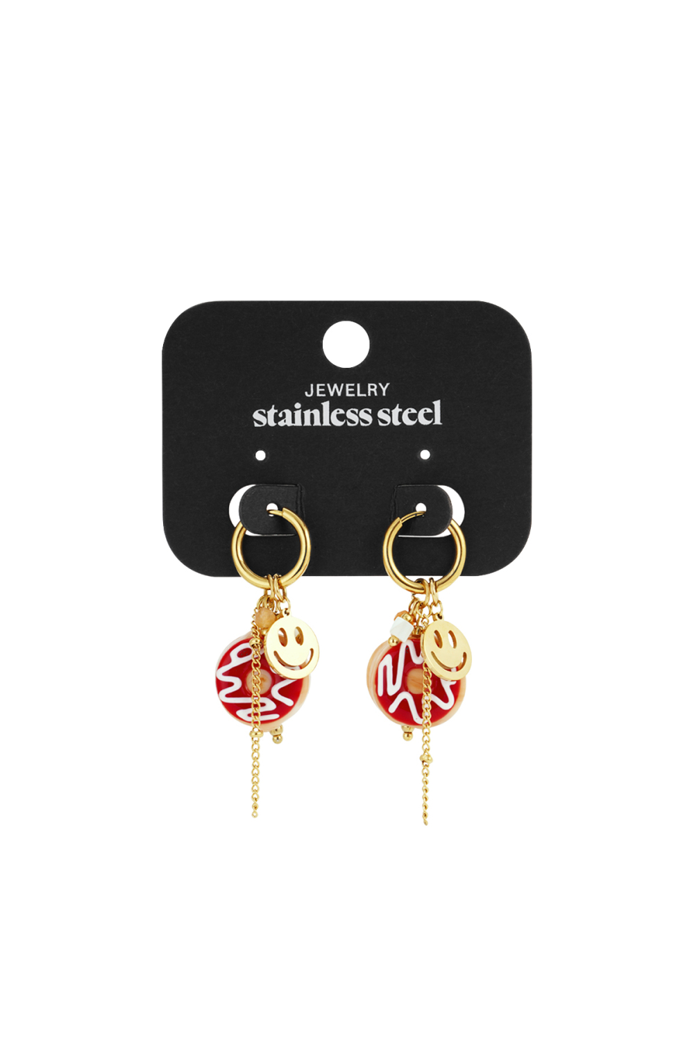 Boucles D'Oreilles Pendantes En Acier Inoxydable, Style Décontracté, Simple Et Quotidien, Bijoux Pour Femmes Image5
