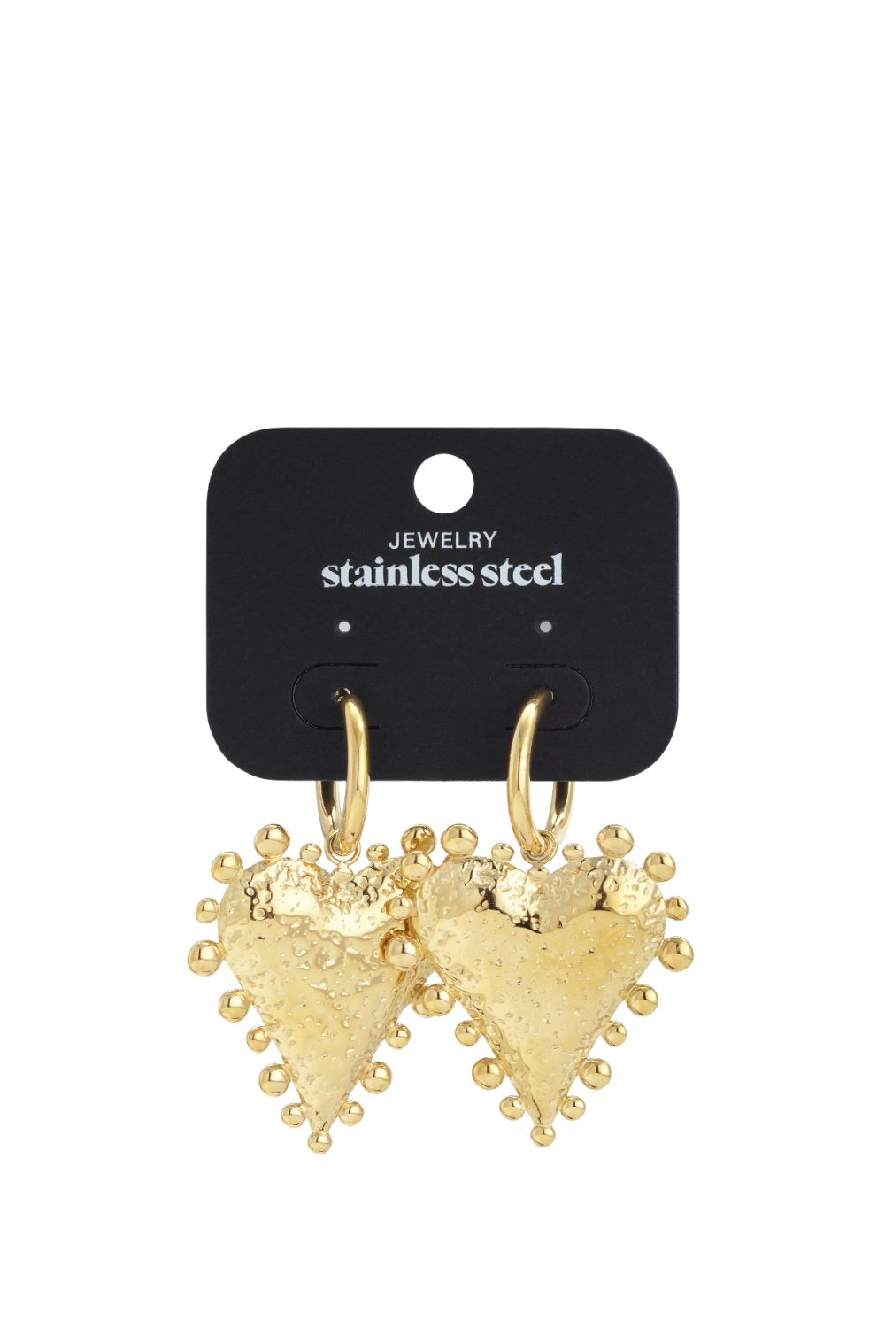 Boucles D'Oreilles Pendantes En Acier Inoxydable, Style Cœur, Décontractées, Simples Et Quotidiennes, Bijoux Pour Femmes h5Image5