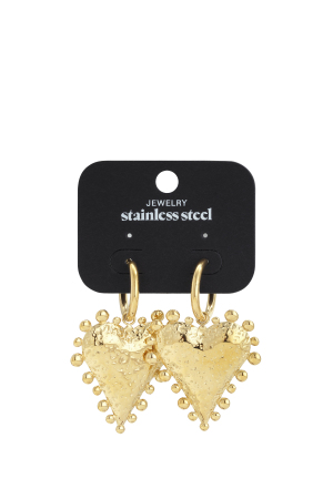 Boucles D'Oreilles Pendantes En Acier Inoxydable, Style Cœur, Décontractées, Simples Et Quotidiennes, Bijoux Pour Femmes h5 Image5