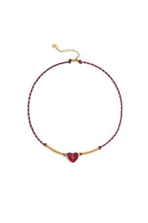 Colliers De Perles En Polyester, Série Cœur, Décontracté, Quotidien, Simple, Bijoux Pour Femmes h5