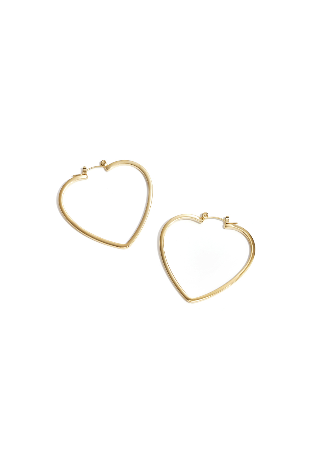 Boucles D'Oreilles Créoles Minimalistes En Forme De Cœur 