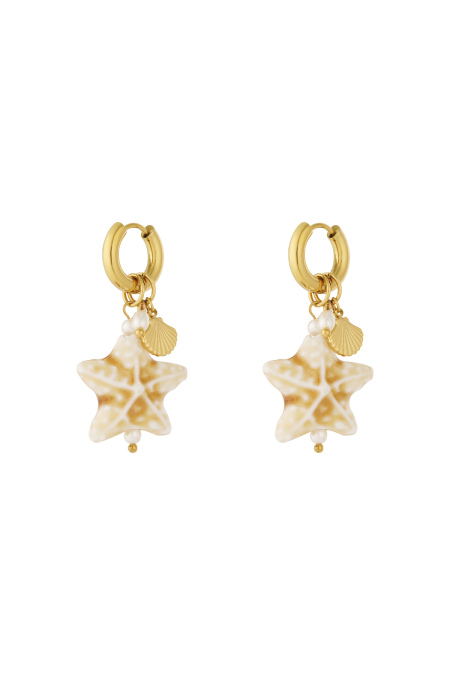 Boucles d'oreilles étoile de sable