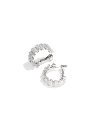 Boucles D'Oreilles Créoles En Cuivre, Style Géométrique, Décontracté, Simple, Pour Femme h5 Image5