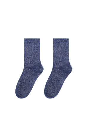 Chaussettes Mi-Mollet En Coton, Couleur Unie, Style Décontracté, Coupe Polyvalente h5 Image3