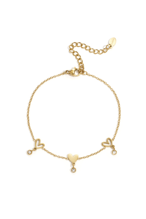 Bracelets À Chaîne En Acier Inoxydable, Série Cœur, Décontracté, Quotidien, Simple, Bijoux Pour Femmes h5