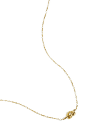Collier Simple Avec Breloque Nouée - Doré h5 
