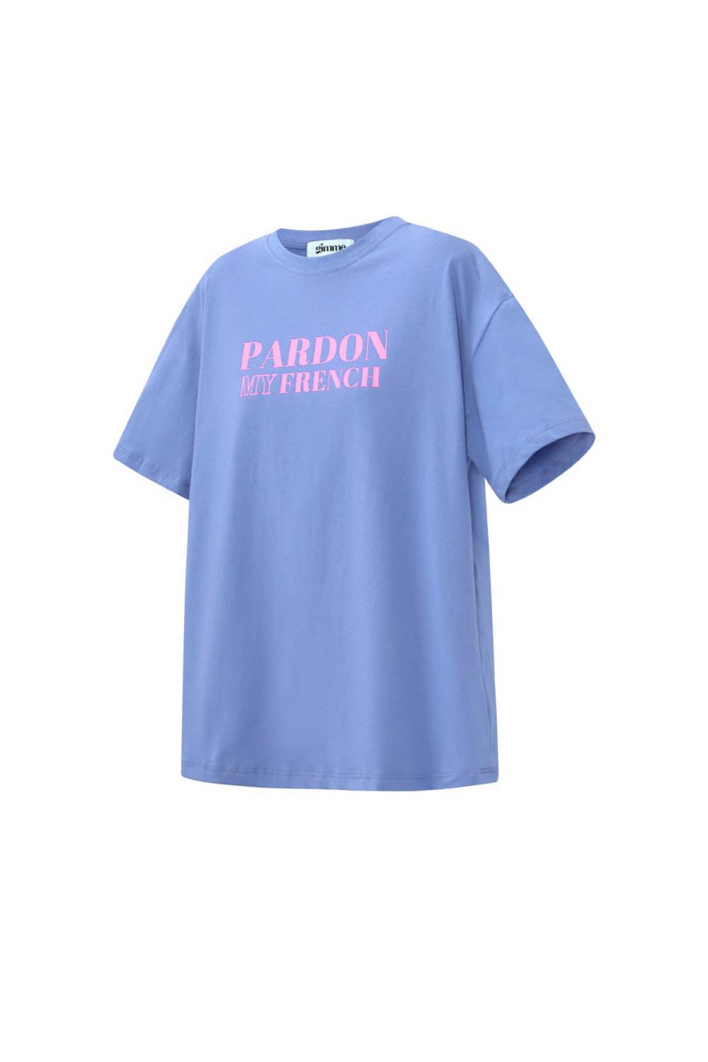 Cotton T-Shirt Femme Casual Letters Image2