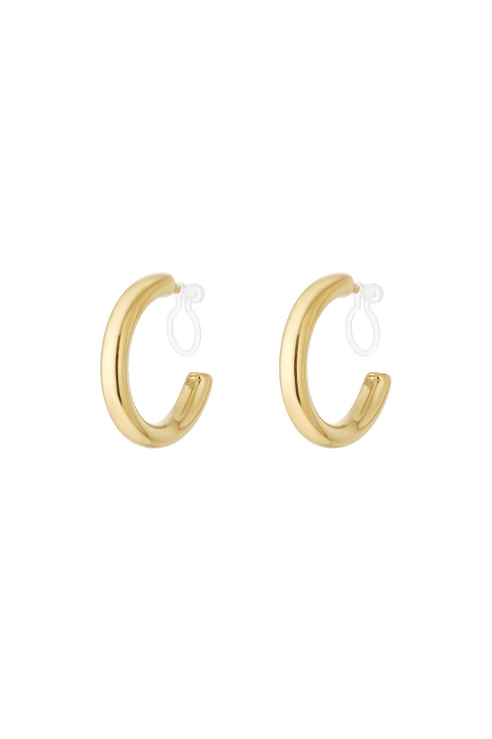 Boucles D'Oreilles Créoles Lumineuses À Clip 