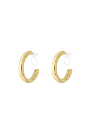 Boucles D'Oreilles Créoles Lumineuses À Clip h5 