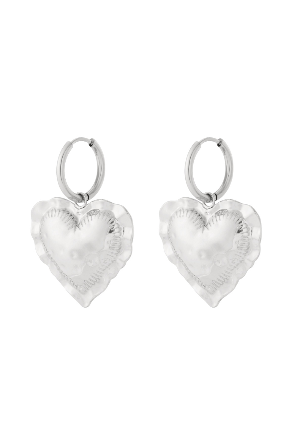 Boucles D'Oreilles Pendantes En Forme De Cœur Embrace Image3