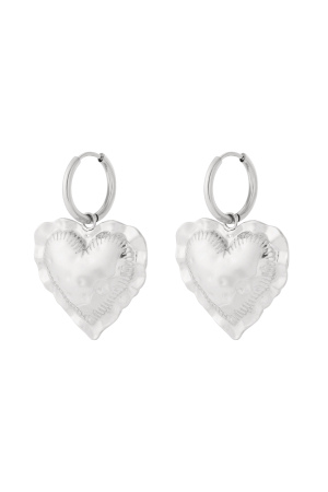 Boucles D'Oreilles Pendantes En Forme De Cœur Embrace h5 Image3