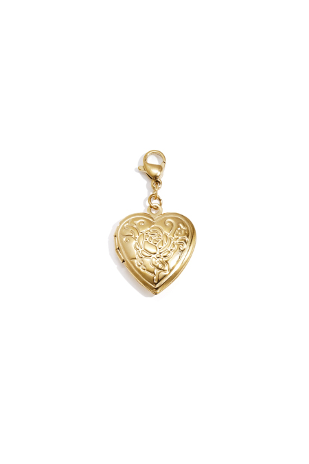 Pendentif cœur photo rose DIY