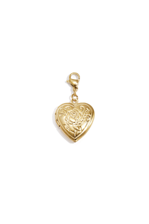 Pendentif Cœur Photo Rose Diy h5