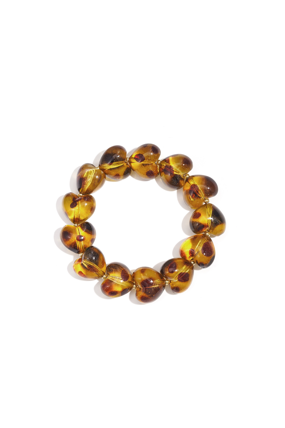 Bracelets En Perles Acryliques Imprimé Léopard Rétro Série Classique Quotidienne Bijoux Pour Femmes 