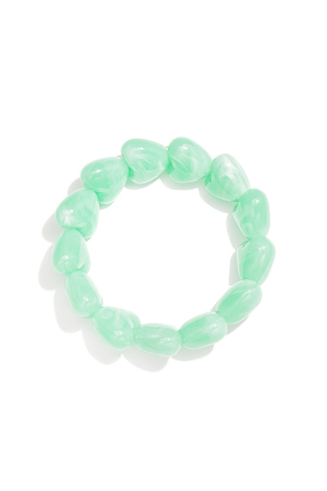 Bracelet De Perles Avec De Grosses Perles En Forme De Cœur h5 