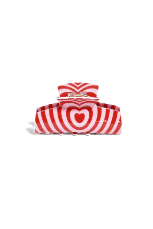 Pinces À Cheveux En Forme De Cœur, Style Décontracté, En Acétate, Accessoires Pour La Saint-Valentin h5 Image2