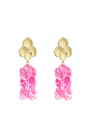 Boucles D'Oreilles En Forme De Fleur Avec Nacre h5 Image5