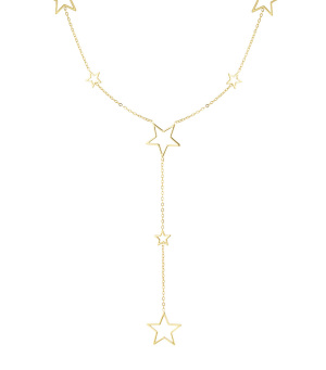 Sautoir Avec Différentes Breloques Étoiles - Doré h5 