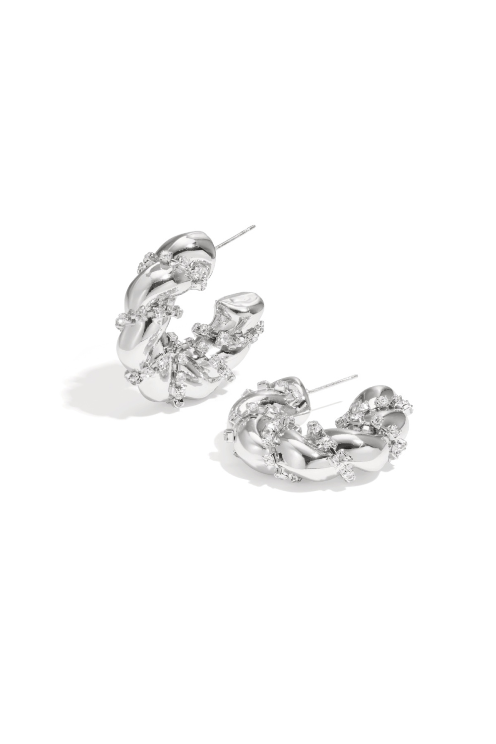 Boucles D'Oreilles Créoles En Fer, Élégantes, Luxueuses, De Noël, Pour Femmes Image5