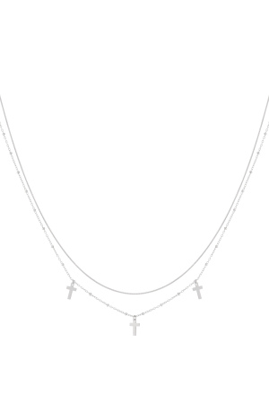   Colliers Superposés Croisés Décontractés Quotidiens Simples Série Bijoux Pour Femmes h5 Image3