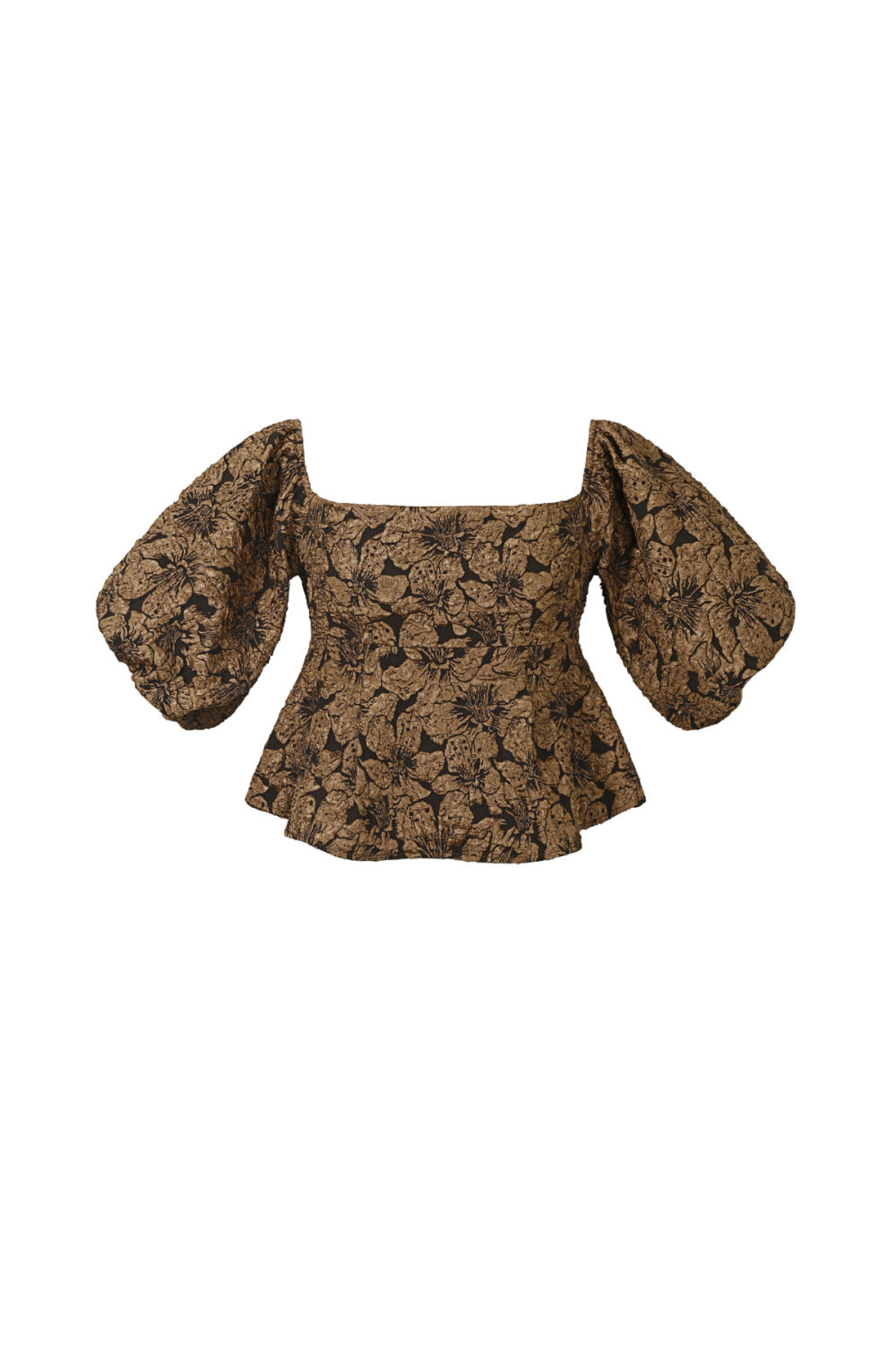 Pof Mouw Top Met Textuur Image8