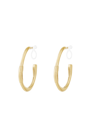 Boucles D'Oreilles À Clip Créoles Sans Fin h5