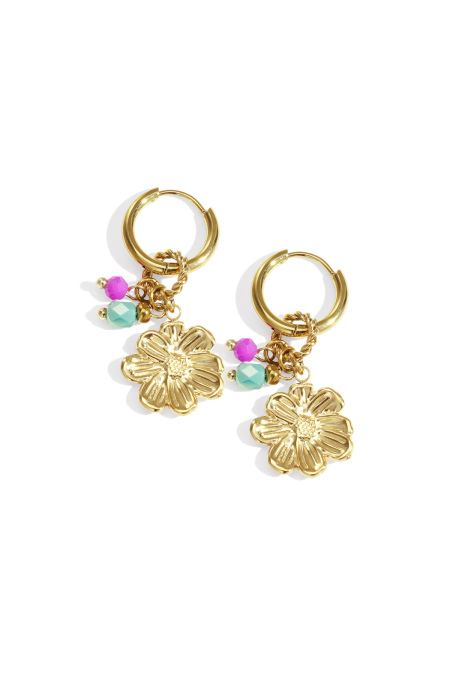 Boucles d'oreilles Flower Happy Charm
