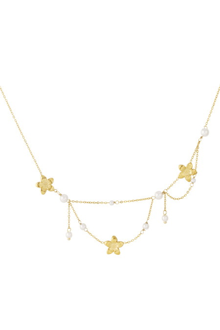 Collier fleur double trouble