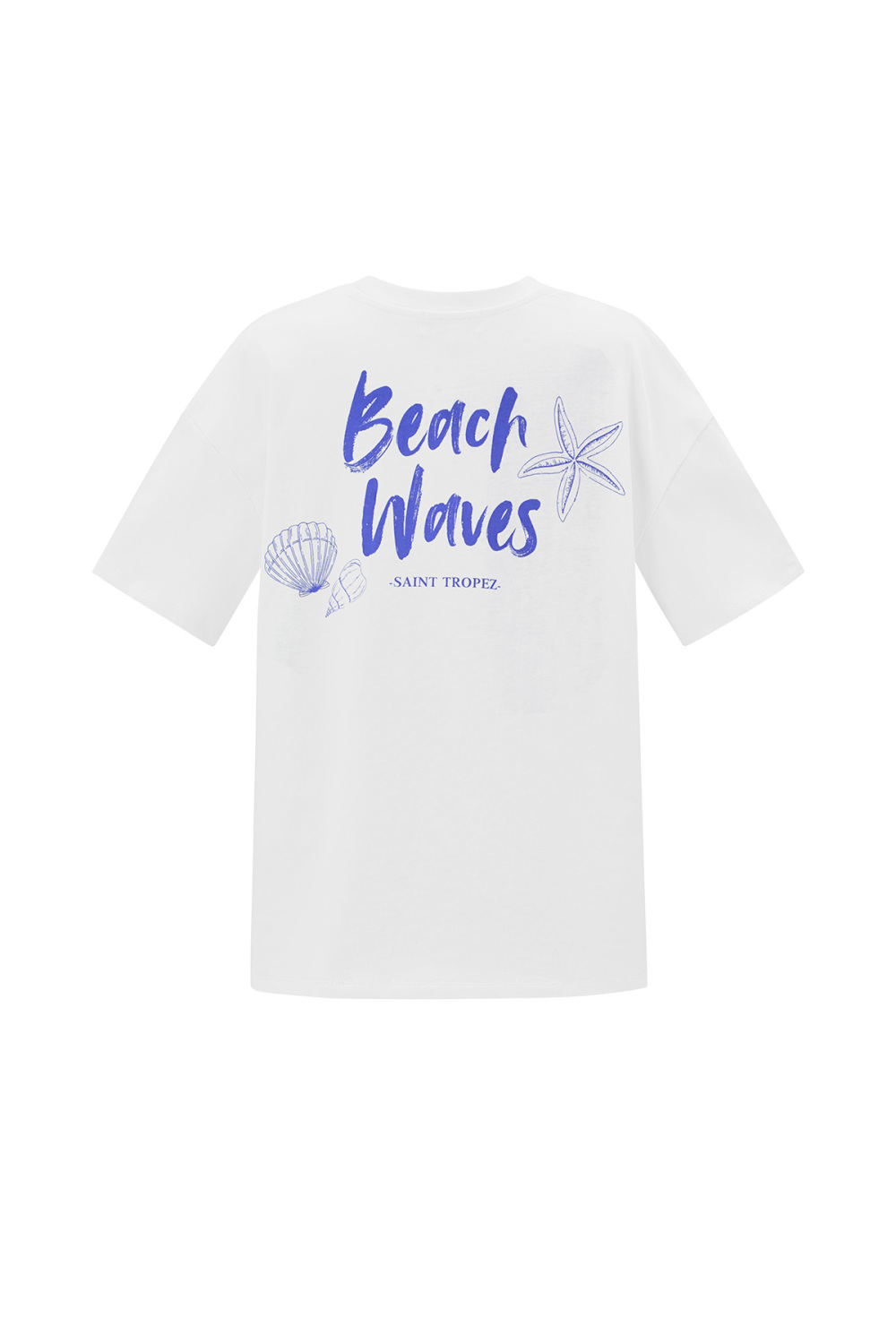 Coton T-Shirt Femme Casual Broderie Étoile De Mer h5Image2