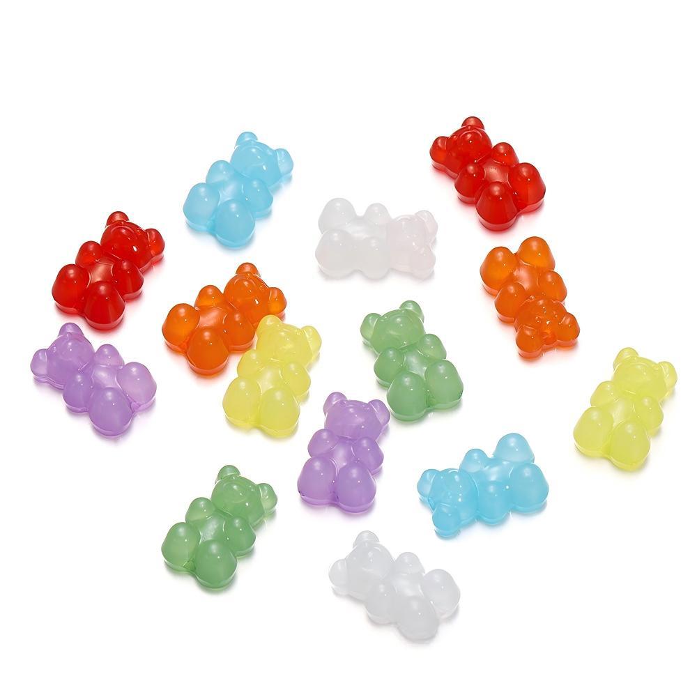 Perles Acryliques À Faire Soi-Même Pour Bijoux Fées En Gelée Oursons h5Image2