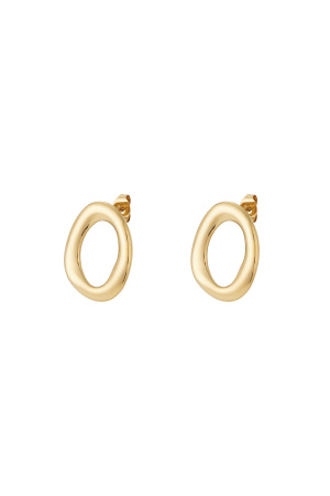 Boucles D'Oreilles Ovales Modernes h5 