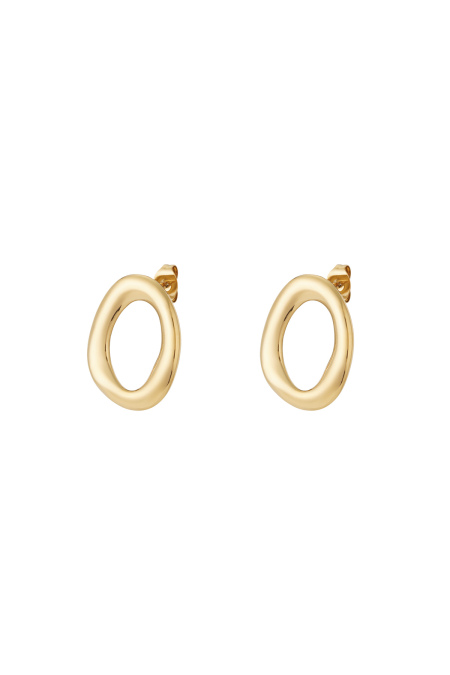 Boucles d'oreilles ovales modernes