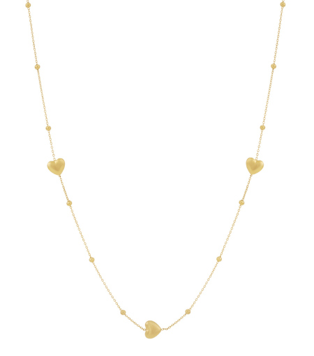 Collier long en forme de cœur